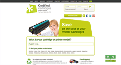 Desktop Screenshot of certifiedcartridges.com